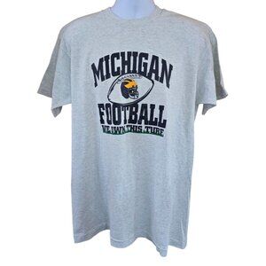 Vintage Univ of Michigan Football T-Shirt 1995 Fruit Of The Loom Made In USA
